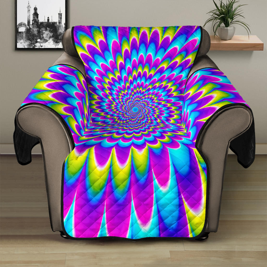 Abstract Dizzy Moving Optical Illusion Recliner Protector