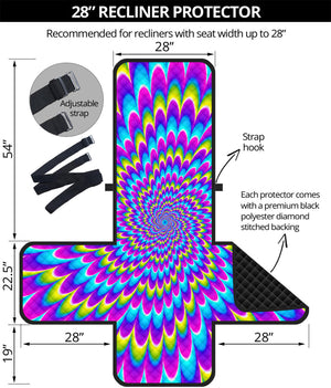 Abstract Dizzy Moving Optical Illusion Recliner Protector