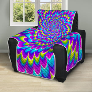 Abstract Dizzy Moving Optical Illusion Recliner Protector