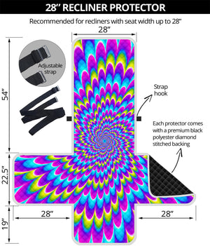 Abstract Dizzy Moving Optical Illusion Recliner Protector