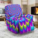 Abstract Dizzy Moving Optical Illusion Recliner Slipcover