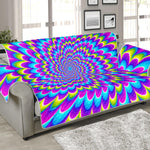 Abstract Dizzy Moving Optical Illusion Sofa Protector