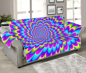 Abstract Dizzy Moving Optical Illusion Sofa Protector