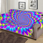 Abstract Dizzy Moving Optical Illusion Sofa Protector