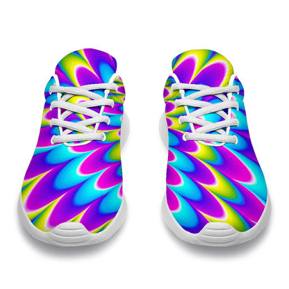 Abstract Dizzy Moving Optical Illusion Sport Shoes GearFrost
