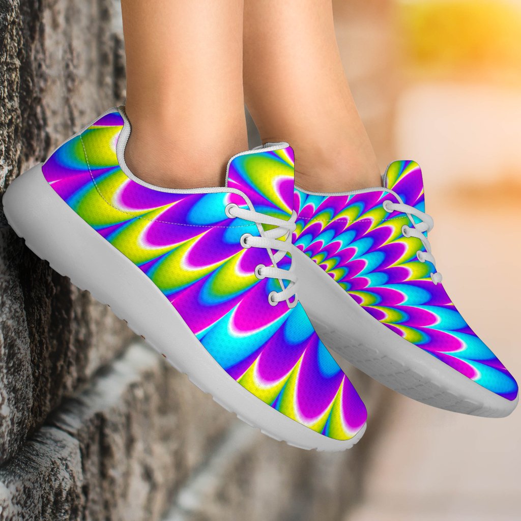 Abstract Dizzy Moving Optical Illusion Sport Shoes GearFrost