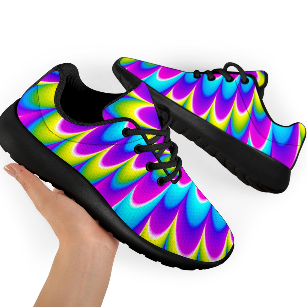 Abstract Dizzy Moving Optical Illusion Sport Shoes GearFrost