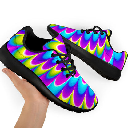 Abstract Dizzy Moving Optical Illusion Sport Shoes GearFrost