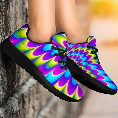 Abstract Dizzy Moving Optical Illusion Sport Shoes GearFrost