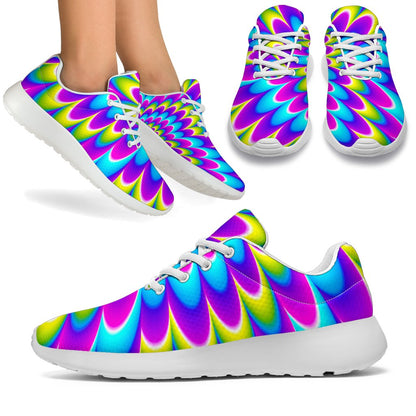 Abstract Dizzy Moving Optical Illusion Sport Shoes GearFrost