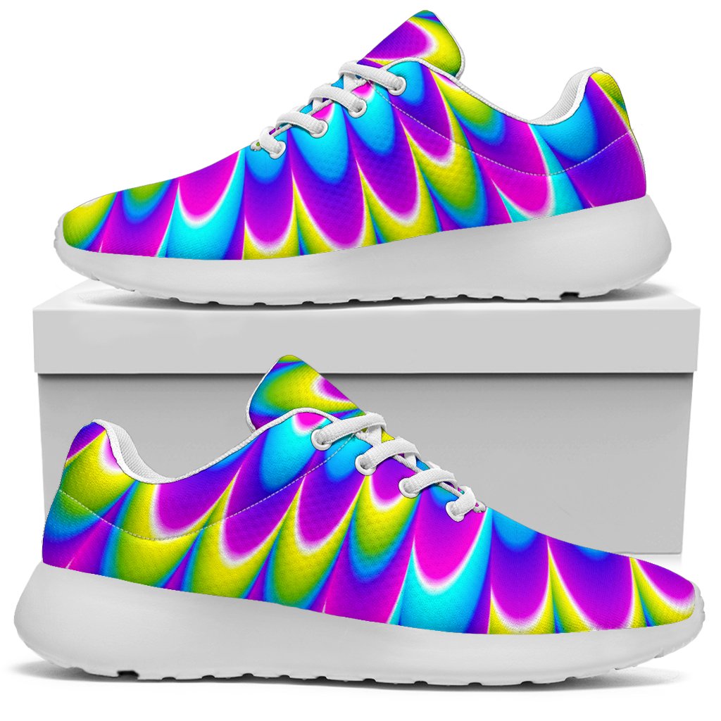 Abstract Dizzy Moving Optical Illusion Sport Shoes GearFrost