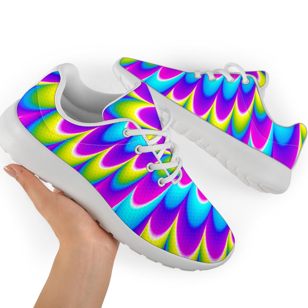 Abstract Dizzy Moving Optical Illusion Sport Shoes GearFrost