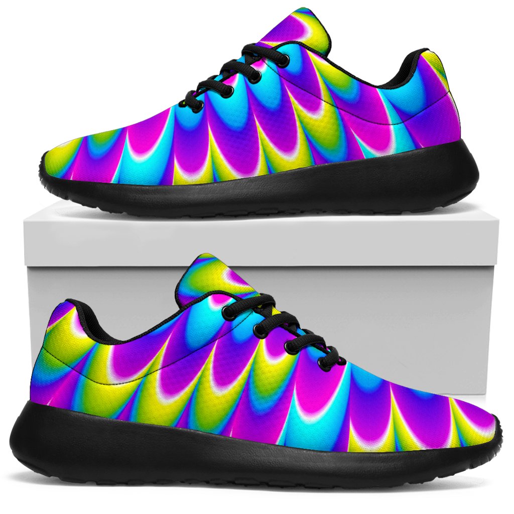 Abstract Dizzy Moving Optical Illusion Sport Shoes GearFrost