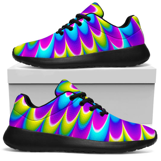Abstract Dizzy Moving Optical Illusion Sport Shoes GearFrost