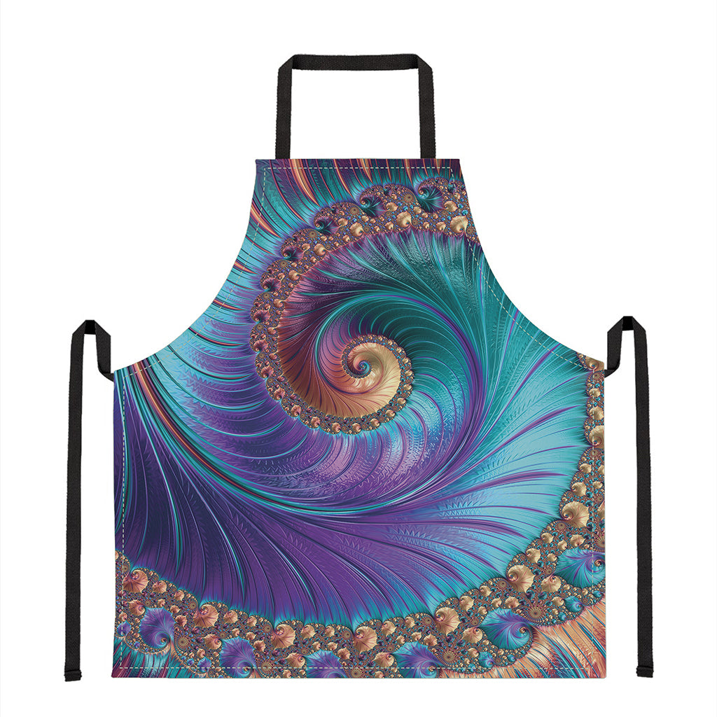 Abstract Fractal Print Apron