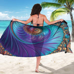Abstract Fractal Print Beach Sarong Wrap