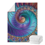 Abstract Fractal Print Blanket