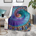 Abstract Fractal Print Blanket