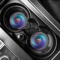 Abstract Fractal Print Car Coasters