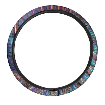 Abstract Fractal Print Car Steering Wheel Cover