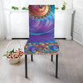 Abstract Fractal Print Dining Chair Slipcover