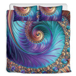 Abstract Fractal Print Duvet Cover Bedding Set