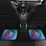 Abstract Fractal Print Front and Back Car Floor Mats