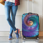Abstract Fractal Print Luggage Cover