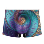 Abstract Fractal Print Men's Boxer Briefs