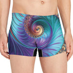 Abstract Fractal Print Men's Boxer Briefs