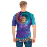 Abstract Fractal Print Men's T-Shirt