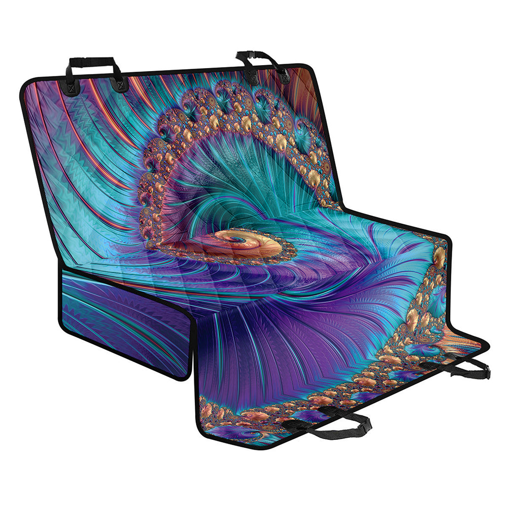 Abstract Fractal Print Pet Car Back Seat Cover
