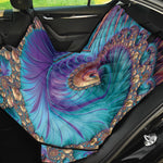 Abstract Fractal Print Pet Car Back Seat Cover