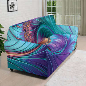 Abstract Fractal Print Sofa Cover