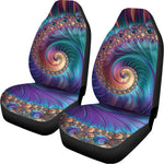 Abstract Fractal Print Universal Fit Car Seat Covers