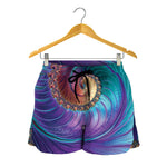 Abstract Fractal Print Women's Shorts