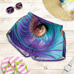 Abstract Fractal Print Women's Shorts