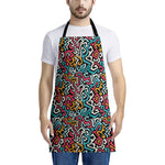 Abstract Funky Pattern Print Apron