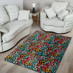 Abstract Funky Pattern Print Area Rug