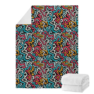 Abstract Funky Pattern Print Blanket