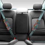 Abstract Funky Pattern Print Car Seat Belt Covers