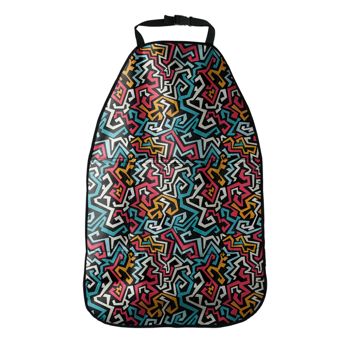 Abstract Funky Pattern Print Car Seat Organizers