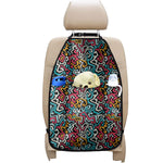 Abstract Funky Pattern Print Car Seat Organizers