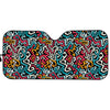 Abstract Funky Pattern Print Car Sun Shade