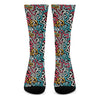 Abstract Funky Pattern Print Crew Socks