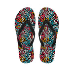 Abstract Funky Pattern Print Flip Flops