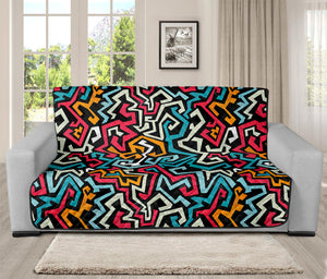 Abstract Funky Pattern Print Futon Protector