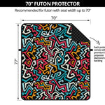 Abstract Funky Pattern Print Futon Protector