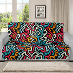 Abstract Funky Pattern Print Futon Protector