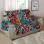 Abstract Funky Pattern Print Half Sofa Protector